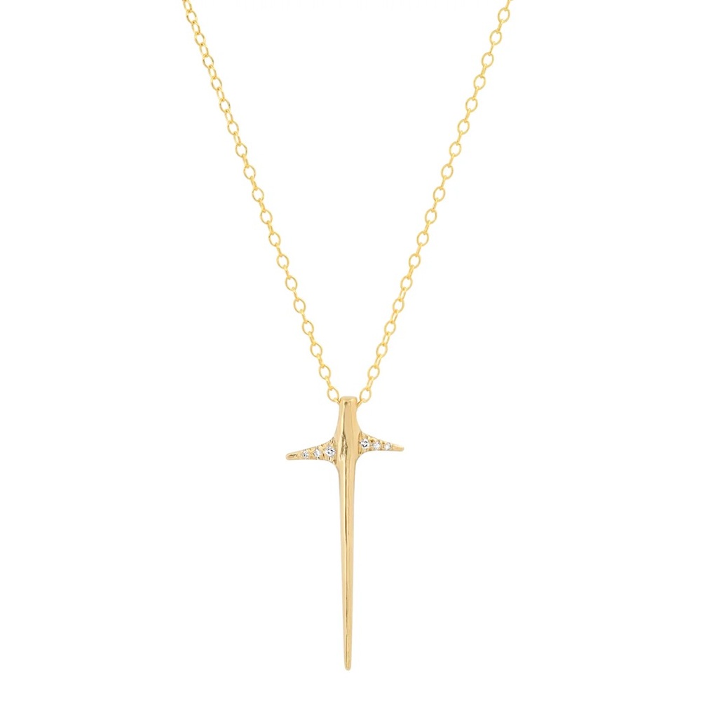 Elisabeth Bell Small Thorne Necklace (14K Solid Gold)
